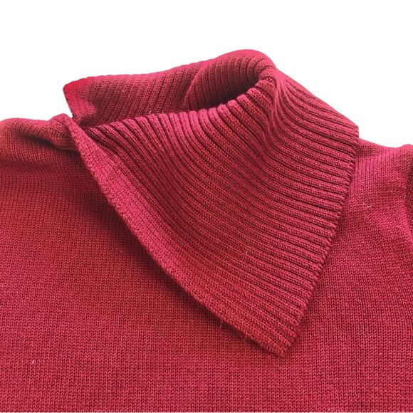 Cato Maroon Berry Shawl Fold Over Collar Accented Waist - Picture 13 of 16